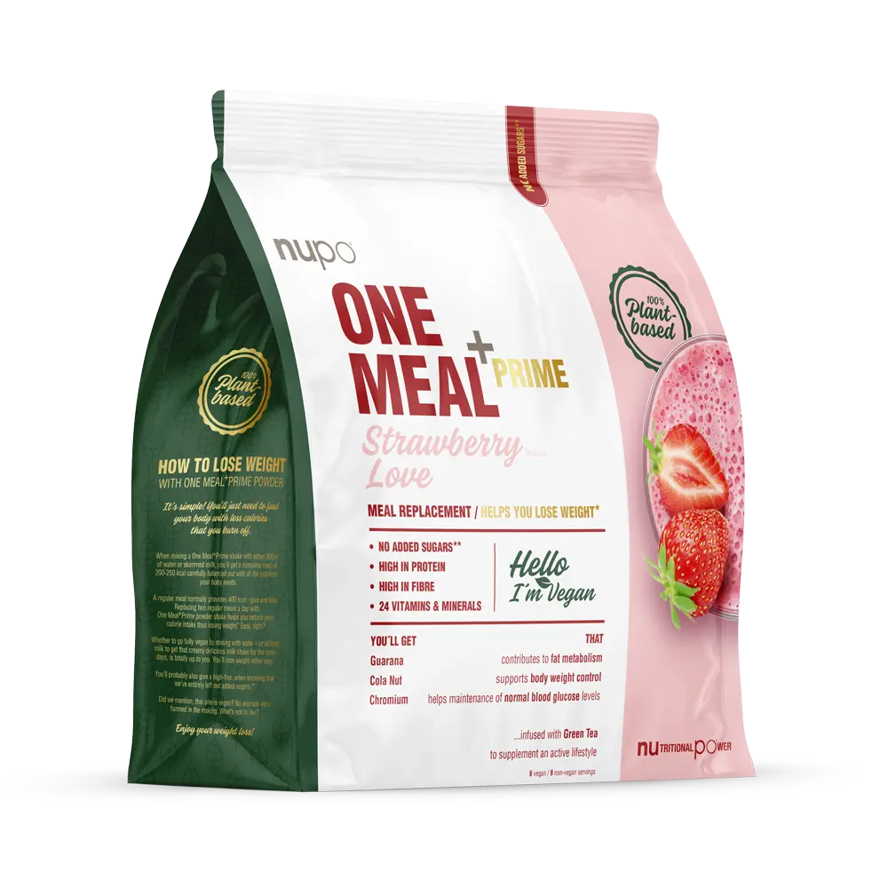 One Meal +Prime Powder Strawberry | Vegan Meal Replacement | Nupo com One Meal +Prime Powder Strawberry | Vegan Meal Replacement | Nupo com