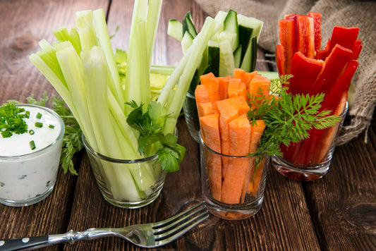 Colorful vegetable sticks