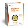 Package of Nupo Diet Meal Spiced Mash, creamy mashed potatoes with spices, for healthy weight control.