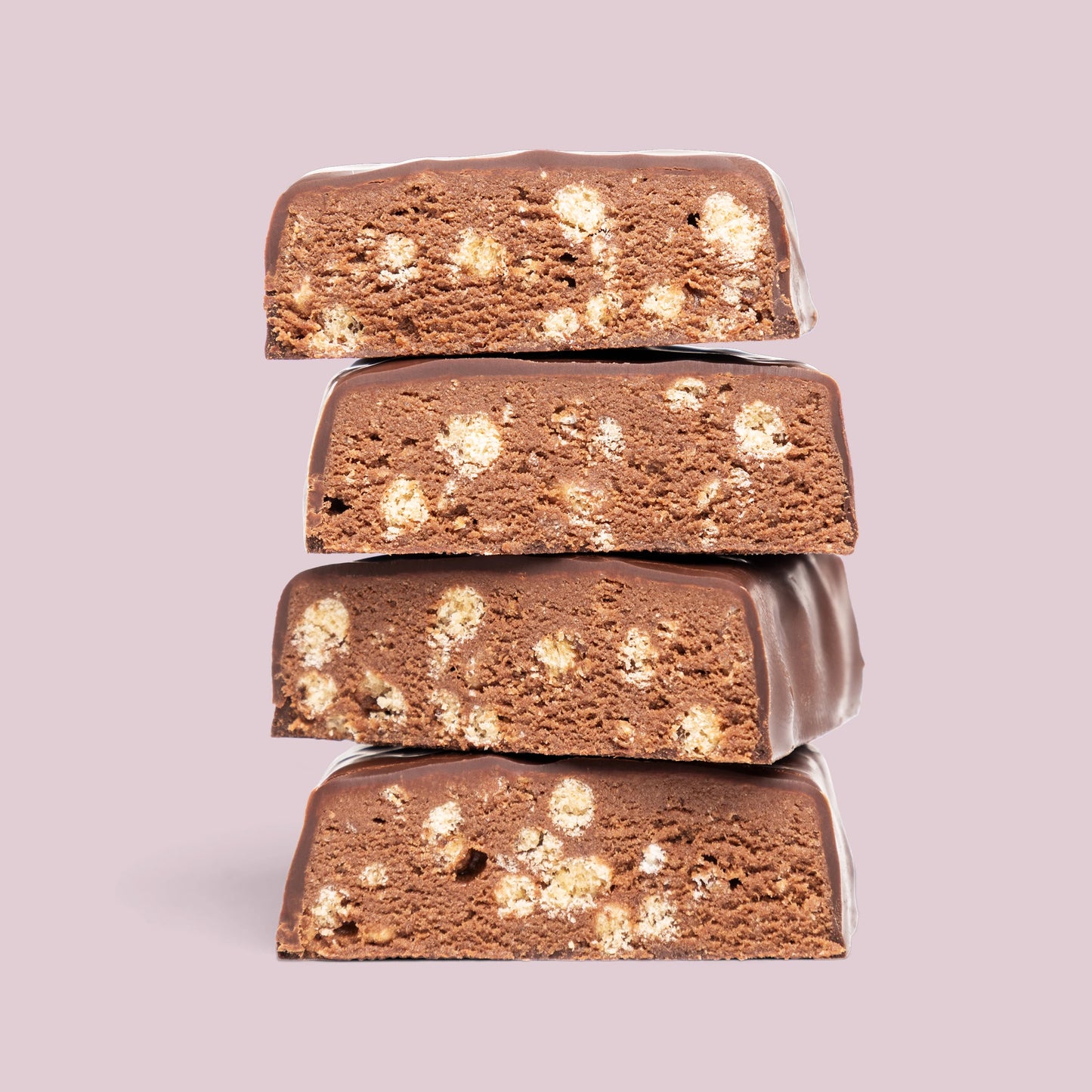 Nupo One Meal Bar Brownie Crunch broken bar close-up