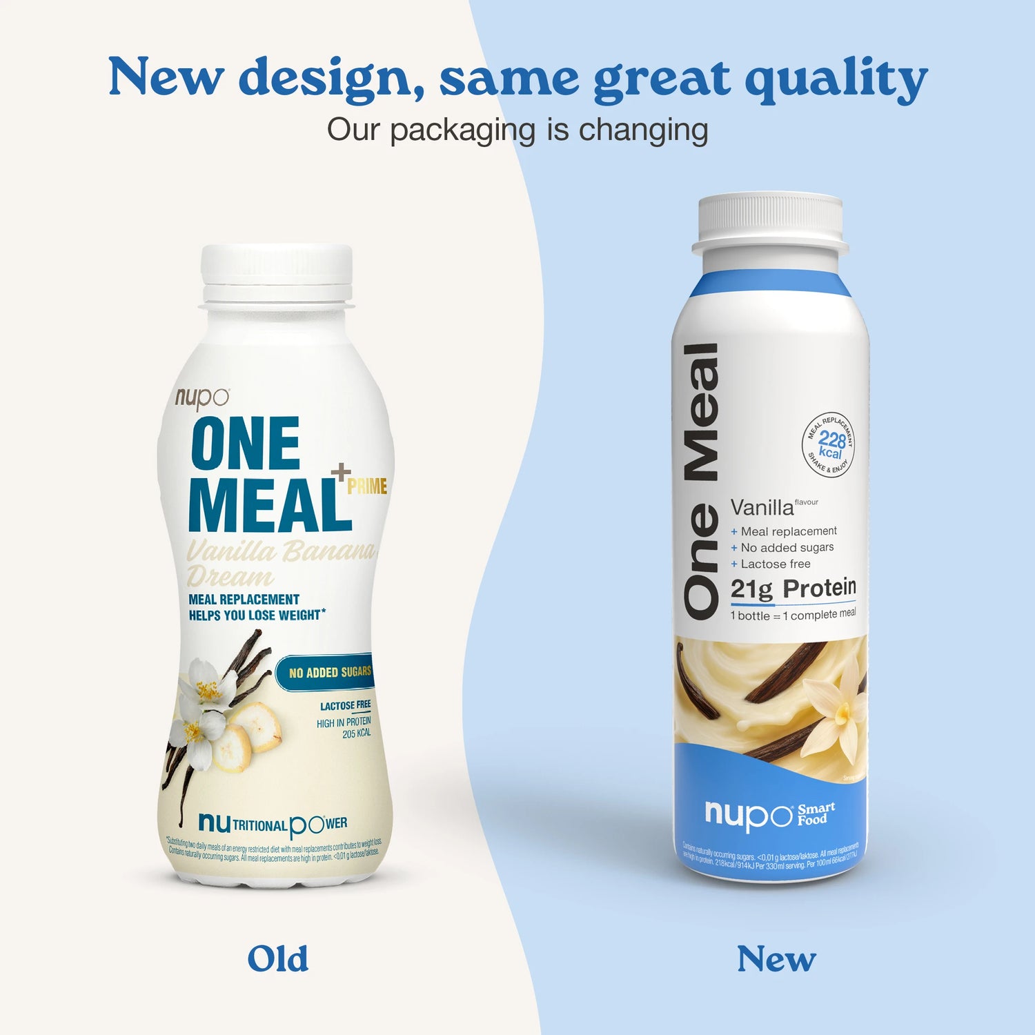 Nupo One Meal RTD Vanilla product and packaging display