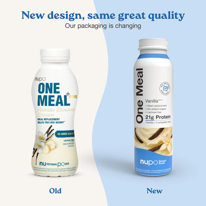 Nupo One Meal RTD Vanilla product and packaging display