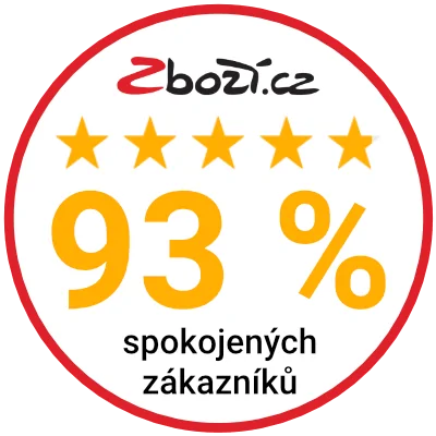 93% spokojených zákazníků dle hodnocení na Zboží.cz